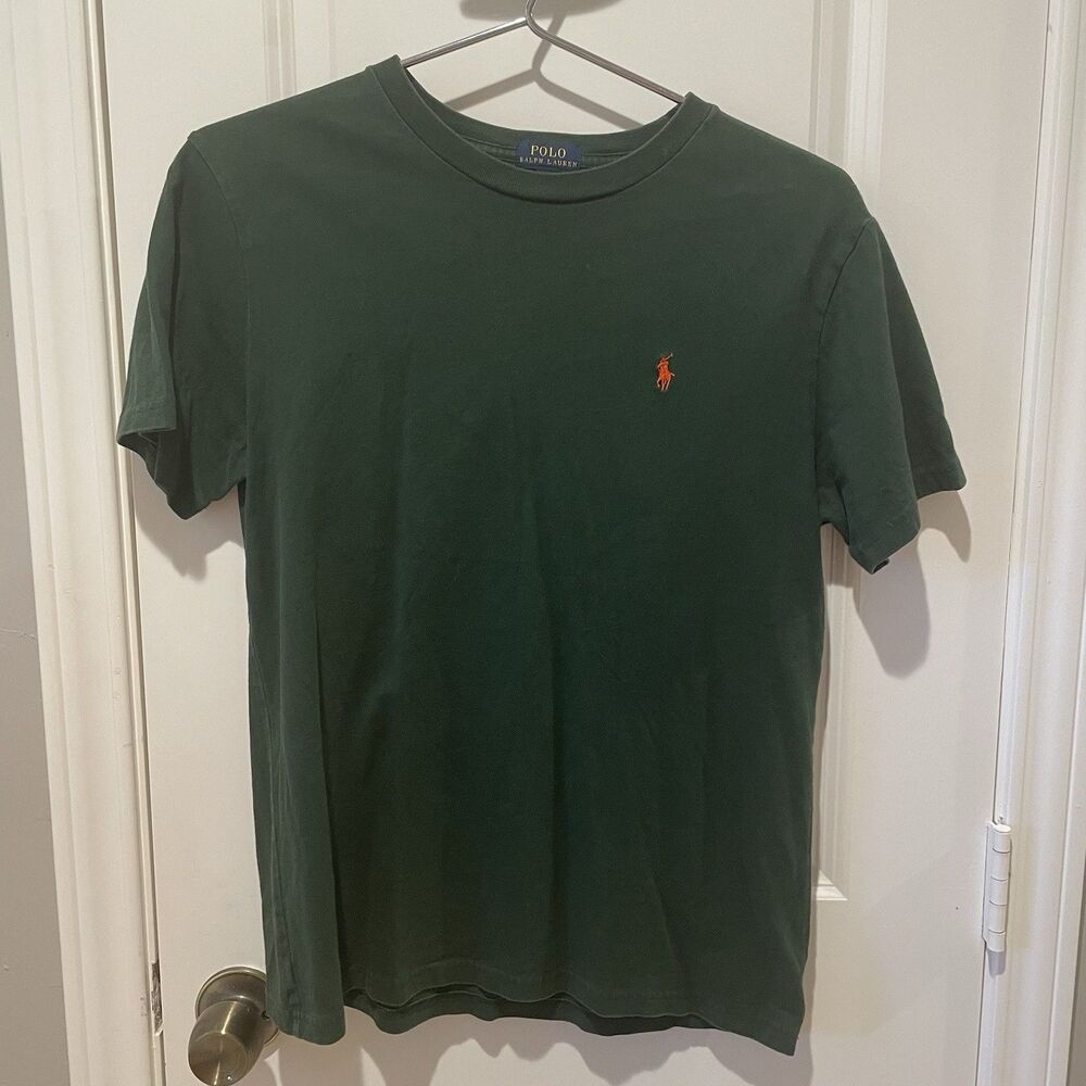 POLO  Ralph Lauren Boys T-Shirt Size Large 14/16 dark green